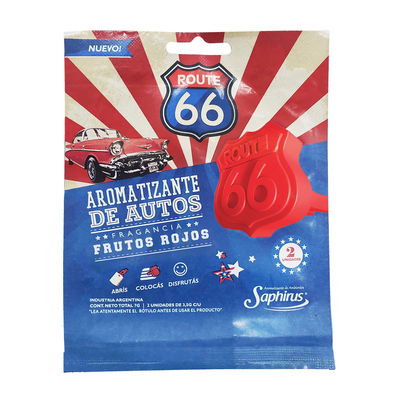 Aromatizante Route 66 Frutos Rojos (2 unid)