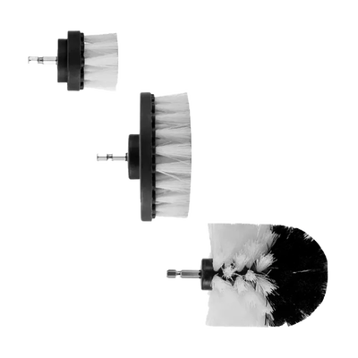 Set x 3 Cepillos Limpieza Para Taladro - Blanco