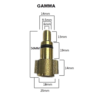 Acople Gamma - Adaptador para Foam Lance