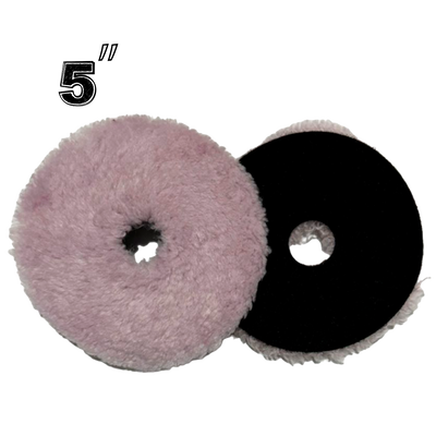 Km Pad Cordero 5" Dual Violeta Pelo Corto - Roto Orbital