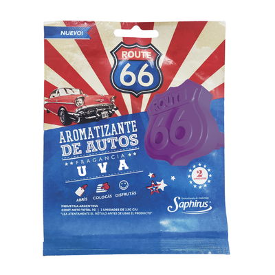 Aromatizante Route 66 Uva (2 unid)