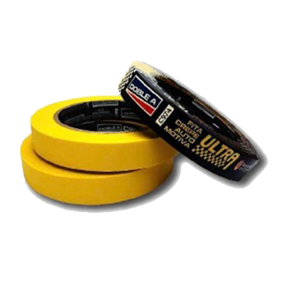 Doble A Cinta de enmascarado vehicular amarilla 18X40