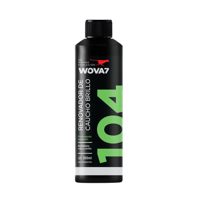 Wova7 104 Renovador de Caucho Premium en Gel 500ml - Brillante