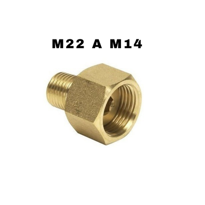 Acople Adaptador M22 a M14 - Adaptador Para Hidrolavadora