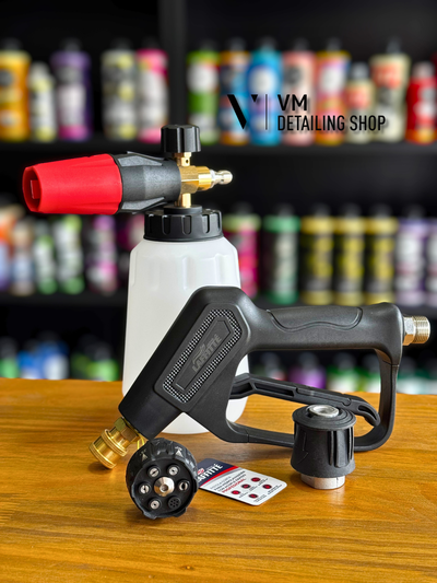 Combo Kit Conexión Hidrolavadora Laffitte + Foam Lance Premium 1L