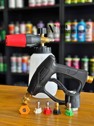 Combo Kit Conexión Hidrolavadora + Foam Lance Premium 1L