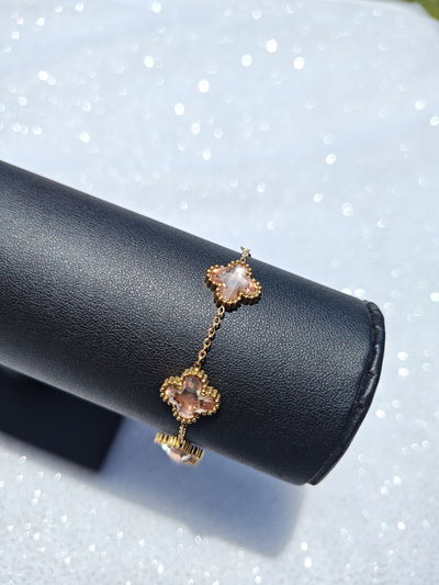 PULSERA VC CRISTAL ROSA