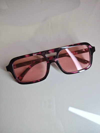 LENTES AVIATOR PRINT ROJO