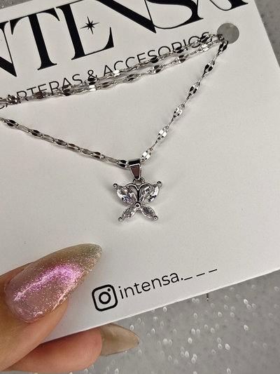 COLLAR AQ MINI MARIPOSA