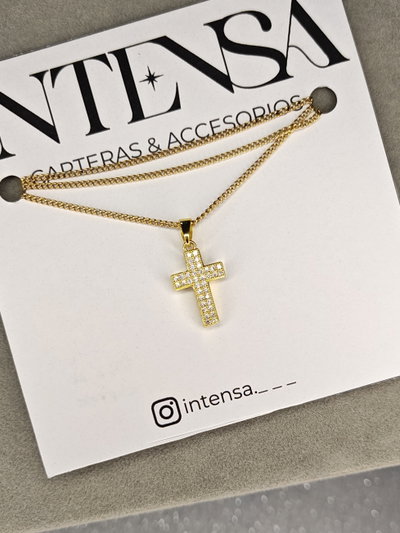 COLLAR AD CRUZ STRASS
