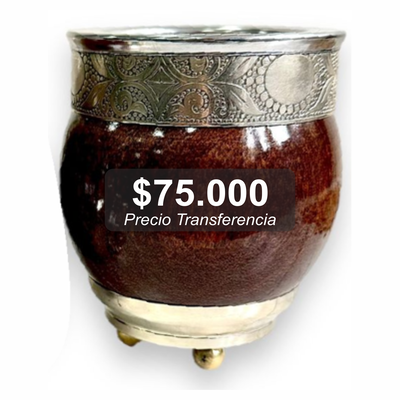 MATE IMPERIAL LAQUEADO ALPACA PATAS BRONCE