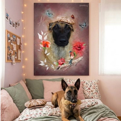 Tu mejor amigo en un cuadro: Retrato Perro Personalizado