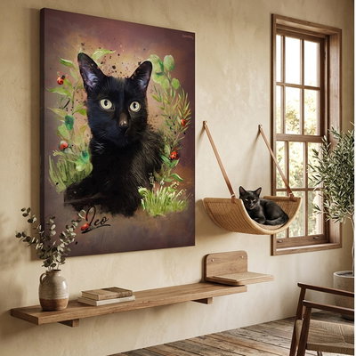 El Retrato de tu Michi: Cuadro Personalizado para el Rey de la Casa