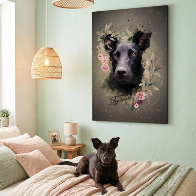Tu mejor amigo en un cuadro: Retrato Perro Personalizado
