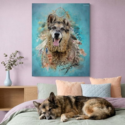Retrato Fotográfico Perro Personalizado 