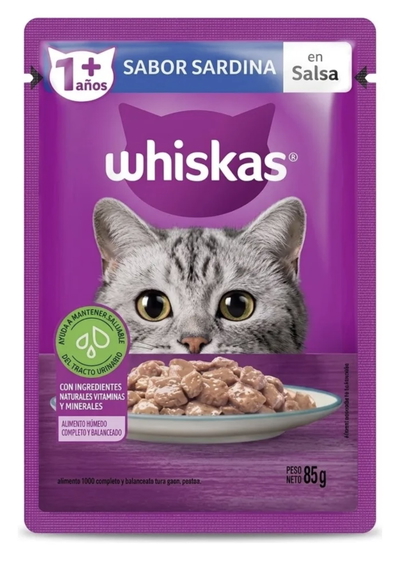 Sobrecitos gato adulto sabor sardina 
