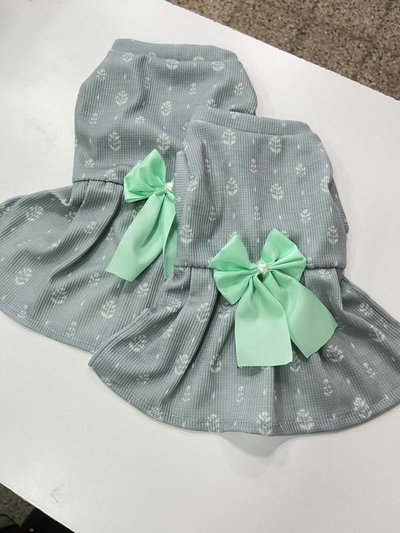 Vestido Waffle estampado para perros 