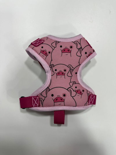 Pretal de neoprene Chancho para perros con correa | Pechera de paseo 