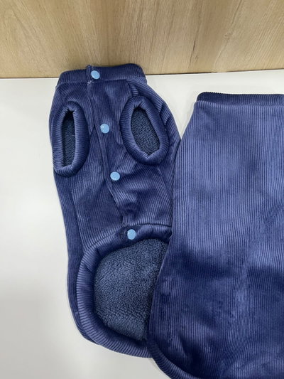 Abrigo Corderoy Azul