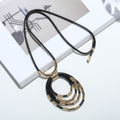 Collar Largo con Cordón Marcia Libre de Níquel