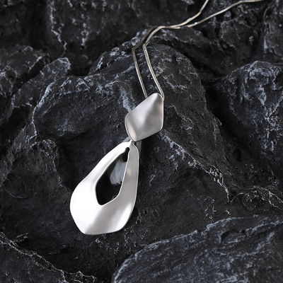 Collar Largo Regulable Raisa Plateado