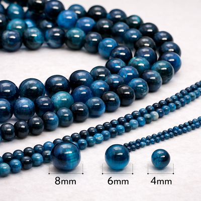 Cuentas De Ojo De Tigre Azul Piedra Natural Para Bijouterie