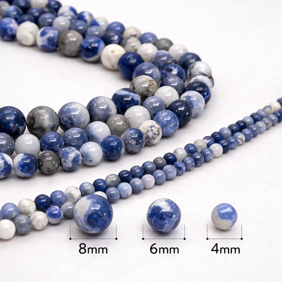 Cuentas De Sodalita Piedra Natural Para Bijouterie
