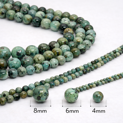 Cuentas De Turquesa Africana Piedra Natural Para Bijouterie