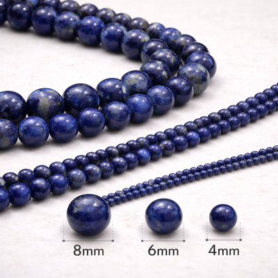 Cuentas De Lapis Lazuli Piedra Natural Para Bijouterie