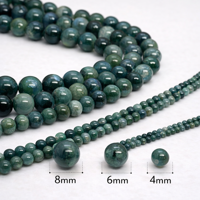 Cuentas De Ágata Musgosa Piedra Natural Para Bijouterie