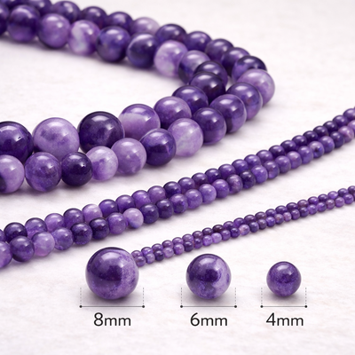 Cuentas De Amatista Piedra Natural Para Bijouterie