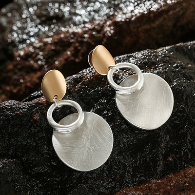 Aros Pasantes Arandela Dorado y Plateado de Aleación de Zinc | NEM12