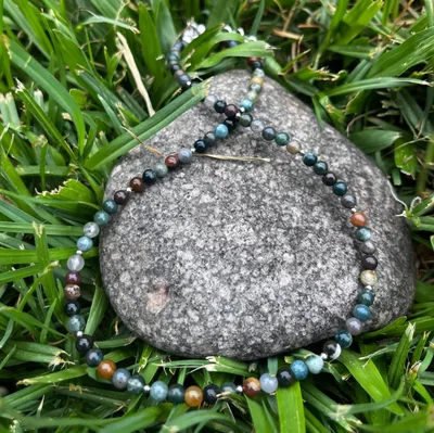 Collar - Mini Ágata de la India 4 mm | NEMEquilibrio