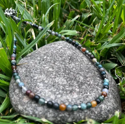 Collar - Mini Ágata de la India 4 mm | NEMEquilibrio