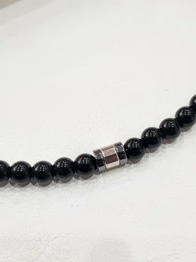 Collar -Obsidiana Hematite 6 mm | NEMEscudo
