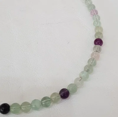 Collar Piedras Naturales Fluorita 6 mm | NEMClaridad