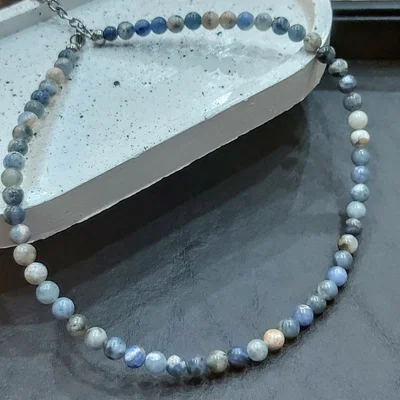 Collar Piedras Naturales Sodalita Clara 6 mm | NEMIntuicion