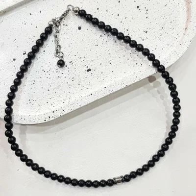 Collar -Obsidiana Hematite 6 mm | NEMEscudo