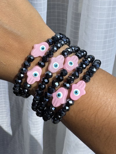 PULSERA HAMSA ROSA 