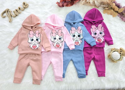 CONJUNTO ACETATO FRIZADO GATO BEBA