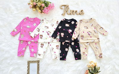 CONJUNTO PIJAMA TÉRMICO GATO BEBA