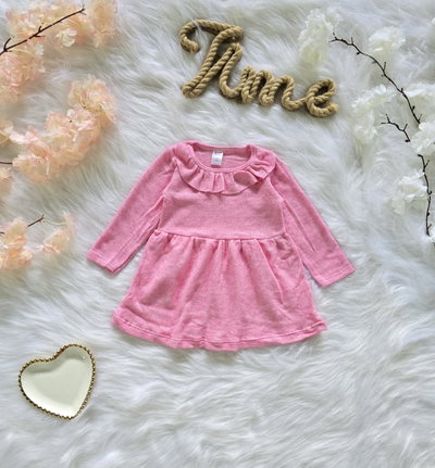 Vestido lanilla wafle liso beba - PACK X5
