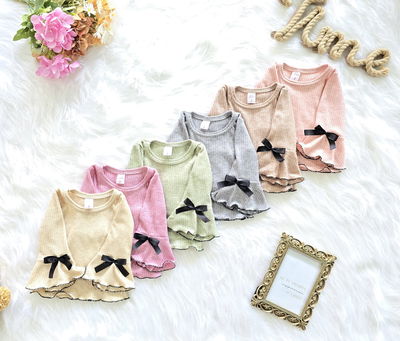 CAMISETA LANILLA ANGORA OXFORD MOÑO BEBA