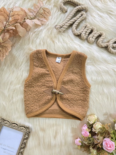 Chaleco teddy oveja beba -PACK X5