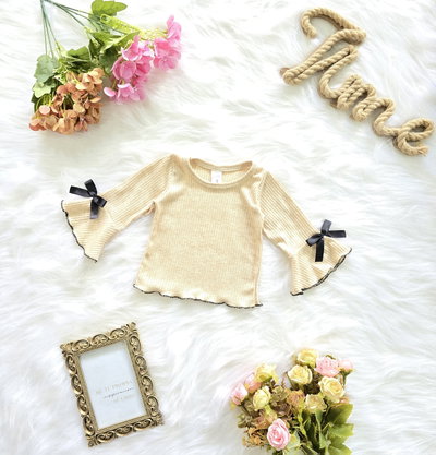 Camiseta lanilla angora Oxford moño beba - PACK X5