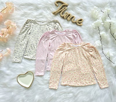 CAMISETA PRINCESA MODAL SOFT FLORES NENA