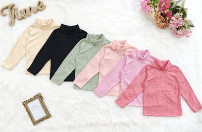 Polera lanilla angora jaspiada nena - PACK X6 