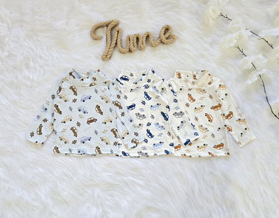 Polera autos modal soft bebé - PACK X5