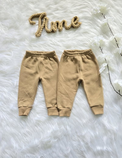 Babucha frizado marrón bebé - PACK X5