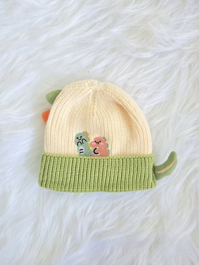 Gorro dino color bebé - PACK X6